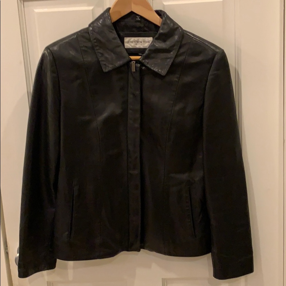 Leather Bomber Women’s Jacket